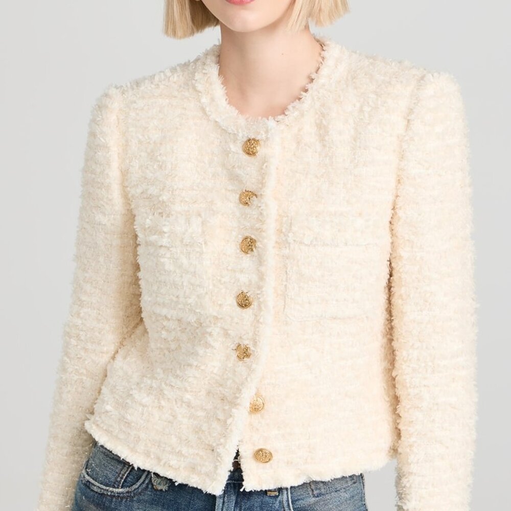 LoveShackFancy NWT Cream “Vermont Jacket” Blazer